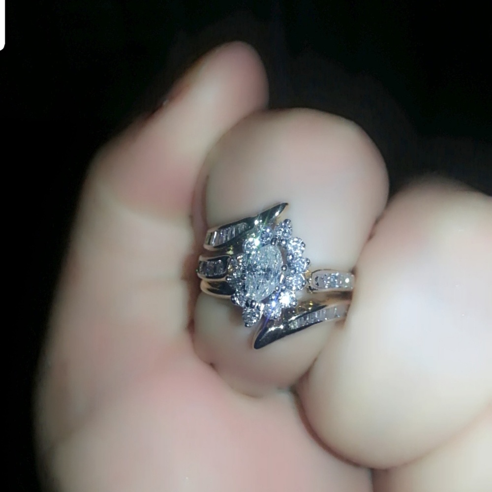 14k Yellow Gold diamond ring